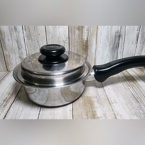 Saladmaster Versa Tec TP304-316 1 qt Sauce Pan w/Vapo-Lid & Long Handle System 7